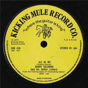 Barry Solomon And His Skillet Lickers - All Of Me mp3