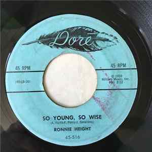 Ronnie Height - So Young, So Wise / Juvenile mp3