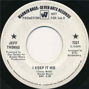 Jeff Thomas - I Keep It Hid / Happy Just To Be With You mp3