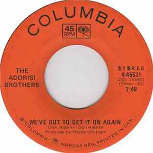 The Addrisi Brothers - We've Got To Get It On Again mp3