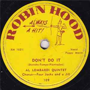 Al Lombardi Quintet - Don't Do It / Milkman Blues mp3