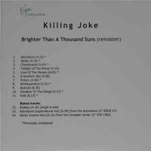 Killing Joke - Brighter Than A Thousand Suns mp3
