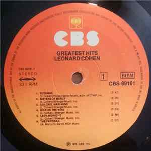 Leonard Cohen - Greatest Hits mp3