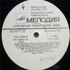 Unknown Artist - Фонохрестоматия К Программе По Музыке Для Общеобразовательной Школы. 7 Класс (11-12) mp3
