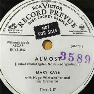 Mary Kaye With Hugo Winterhalter And His Orchestra - Almost / Don't Laugh At Me mp3