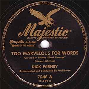 Dick Farney - Too Marvelous For Words / Tenderly mp3