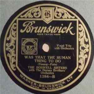 The Boswell Sisters - We've Got To Put That Sun Back In The Sky / Was That The Human Thing To Do mp3