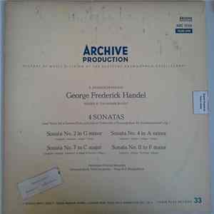Georg Friedrich Händel - Ferdinand Conrad, Johannes Koch, Hugo Ruf - 4 Sonatas From "Solos For A German Flute, A Hoboy Or Violin With A Thorough Bass For The Harpsichord", Op. 1 mp3
