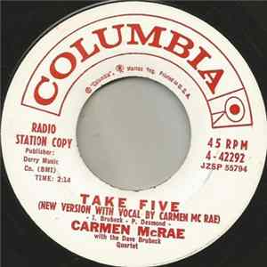 Carmen McRae With The Dave Brubeck Quartet - Take Five mp3