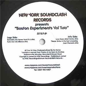 Nu-Sense - Boston Experiments Vol Two mp3