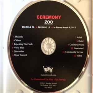 Ceremony - Zoo mp3