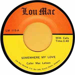 Mac Letson, Lou-Mac Kutups - Somewhere My Love mp3