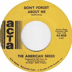 The American Breed - Don't Forget About Me mp3