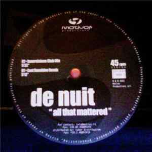 De Nuit - All That Mattered mp3