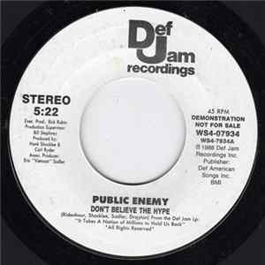 Public Enemy - Don't Believe The Hype / Prophets Of Rage mp3