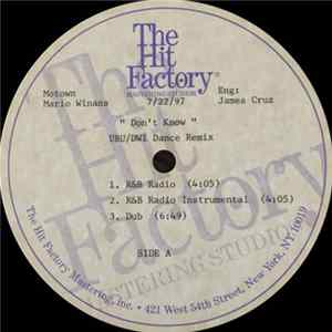 Mario Winans - Don't Know (UBU/DWI Dance Remix) mp3