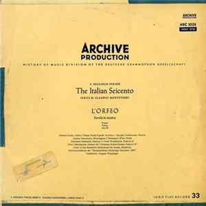 Claudio Monteverdi - L'Orfeo • Favola In Musica, Toccata - Prologo - Atto Ⅰ/Ⅱ mp3