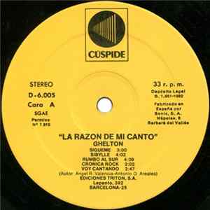 Ghelton - La Razon De Mi Canto mp3