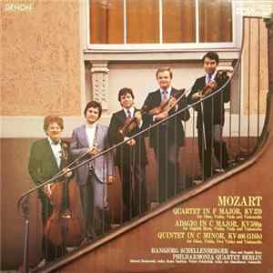 Mozart, Hansjörg Schellenberger, Philharmonia Quartet Berlin - Quartet in F Major, KV370; Adagio in C Major, KV580a; Quintet in C Minor, KV406 (516b) mp3