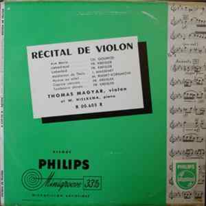 Thomas Magyar Et W. Hielkema - Récital De Violon mp3