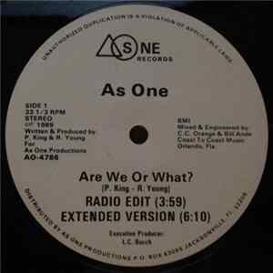 As One - Are We Or What? mp3