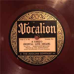 The Ambassadors / Ben Selvin And His Moulin Rouge Orchestra - Oriental Love Dreams / The Hoodoo Man mp3