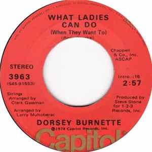 Dorsey Burnette - What Ladies Can Do (When They Want To) mp3