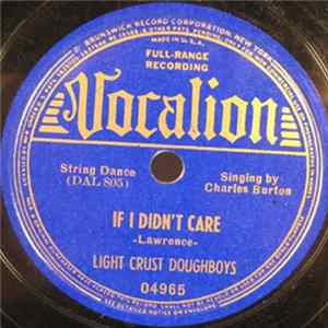 The Light Crust Doughboys - Mary Lou / If I Didn't Care mp3