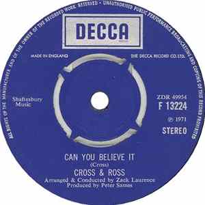 Cross & Ross - Can You Believe It mp3