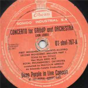 Deep Purple & The Royal Philharmonic Orchestra, Malcolm Arnold - Concerto For Group And Orchestra mp3
