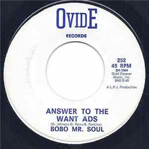 Bobo Mr. Soul - Answer To The Want Ads mp3