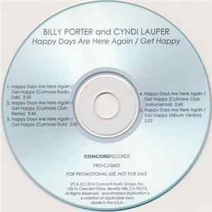 Billy Porter And Cyndi Lauper - Happy Days Are Here Again / Get Happy mp3