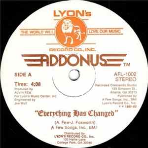 Addonus - Everything Has Changed mp3