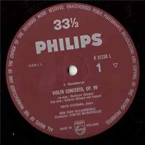 Dmitri Shostakovich, David Oistrach - Concerto For Violin And Orchestra Op.99 mp3