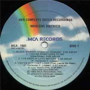 Marlene Dietrich - Her Complete Decca Recordings mp3