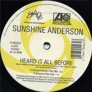 Sunshine Anderson - Heard It All Before (Dance Remixes) mp3