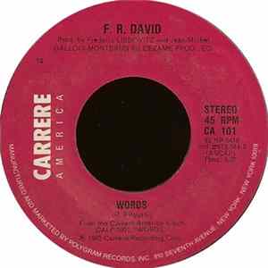 F. R. David - Words mp3