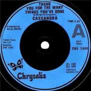 Cassandra / Johnny Clarke - Thank You For The Many Things You've Done / Babylon mp3