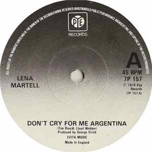 Lena Martell - Don't Cry For Me Argentina mp3