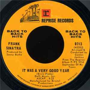 Frank Sinatra - It Was A Very Good Year / Main Theme From "The Cardinal" (Stay With Me) mp3