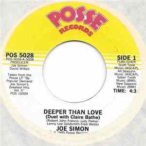 Joe Simon Duet With Claire Bathé - Deeper Than Love / Step By Step mp3