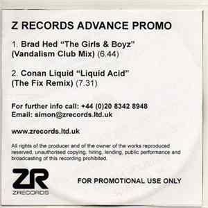 Brad Hed / Conan Liquid - The Girlz & Boyz / Liquid Acid mp3