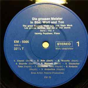 Herwig Peychaer - Die Großen Meister In Bild Wort Und Ton Band / Vol. 1 mp3