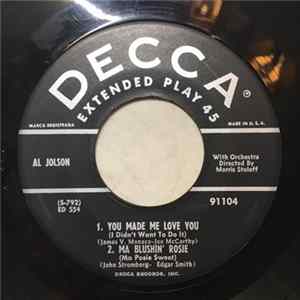 Al Jolson - Songs He Made Famous Vol.1, Part 2 mp3