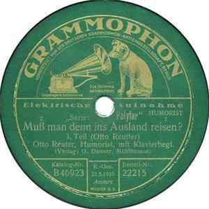 Otto Reutter - Muß Man Denn Ins Ausland Reisen? mp3