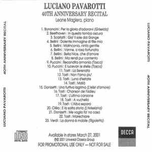 Luciano Pavarotti - 40th Anniversary Recital mp3