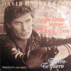 David Hasselhoff - Je T'Aime Means I Love You mp3