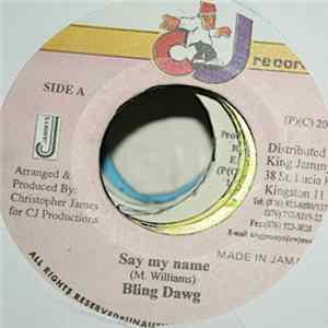 Bling Dawg - Say My Name mp3