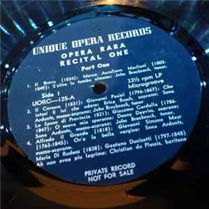 Various - Opera Rara, Recital One mp3