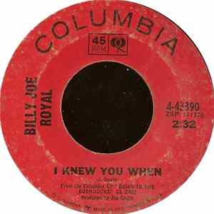 Billy Joe Royal - I Knew You When / Steal Away mp3
